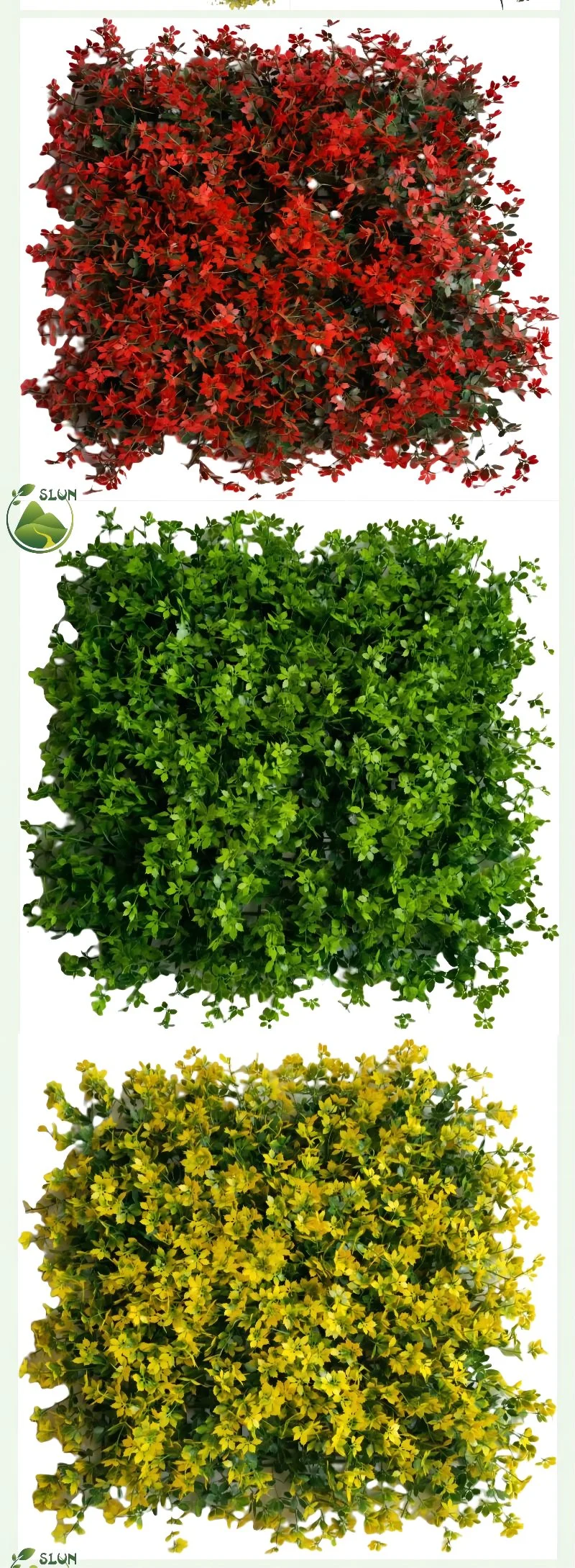 Wall Artificial Grass UV Protected Outdoor Garden Green Plants Panels Vertical Garden Planter