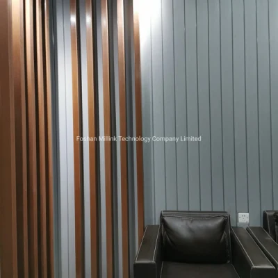 WPC Wood Plastic Composite PVC Wooden Patten Ceiling, Decorative Square PVC Ceiling Tube