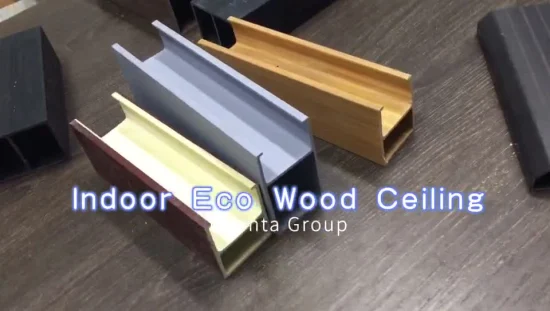 Hot Sale Lightweight WPC Ceiling Stirp Wood Ceiling Suitable for The Indoor Project