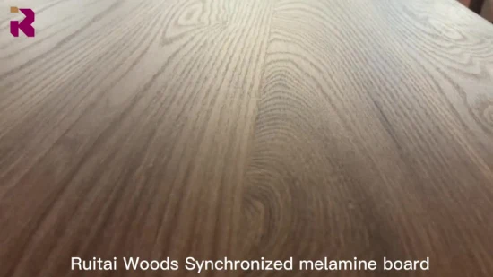 Synchronized 18mm Laminated Plywood Melamine Plywood for Furniture