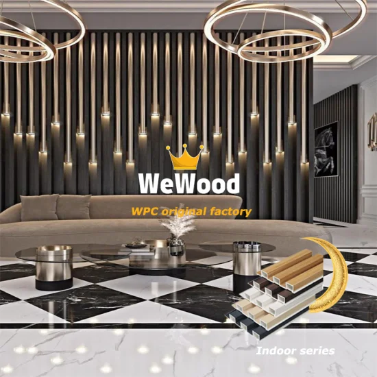 WPC Artistic Wood Ceiling for Interior Decoration 100*25mm Building Material China Suppliers